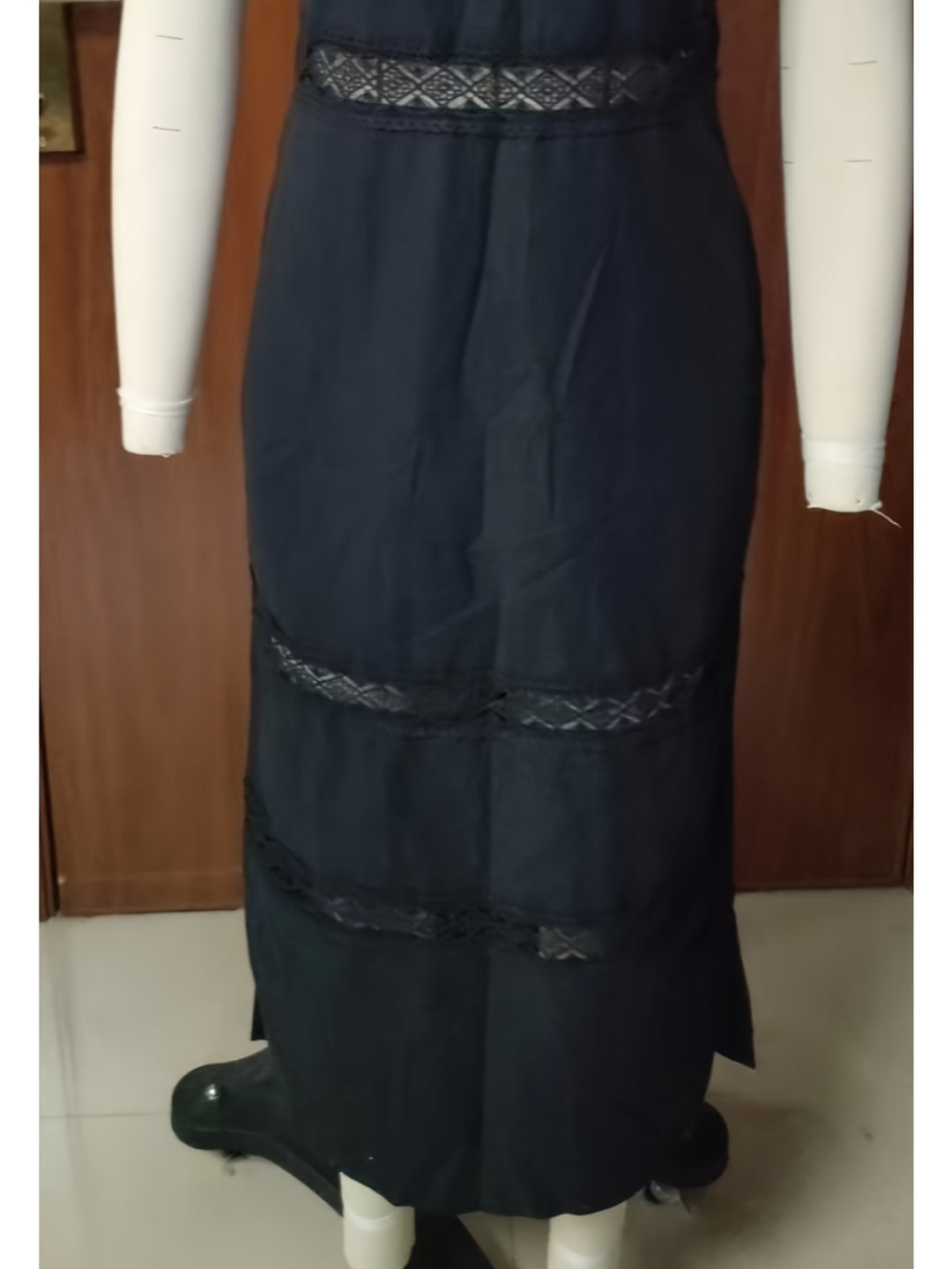 WY260310198 - Summer Sleeveless Long Dress for Women with Round Neck