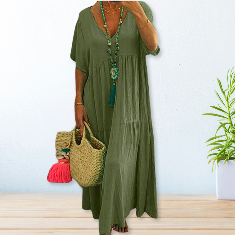 Maelis | Cotton Linen Dress