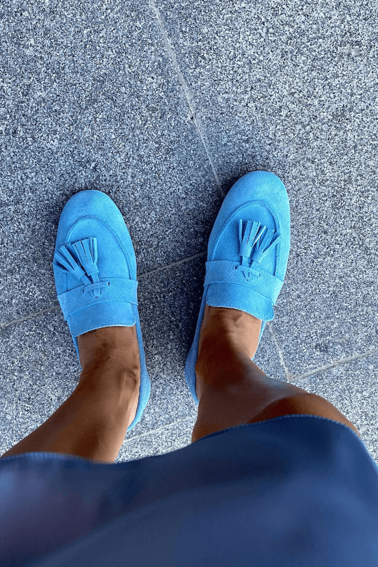 Suede Loafers Magenta