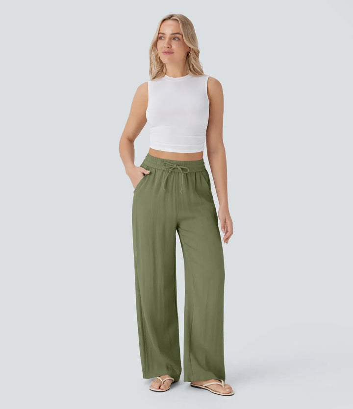 Sarah – Effortless Wide Leg Trousers