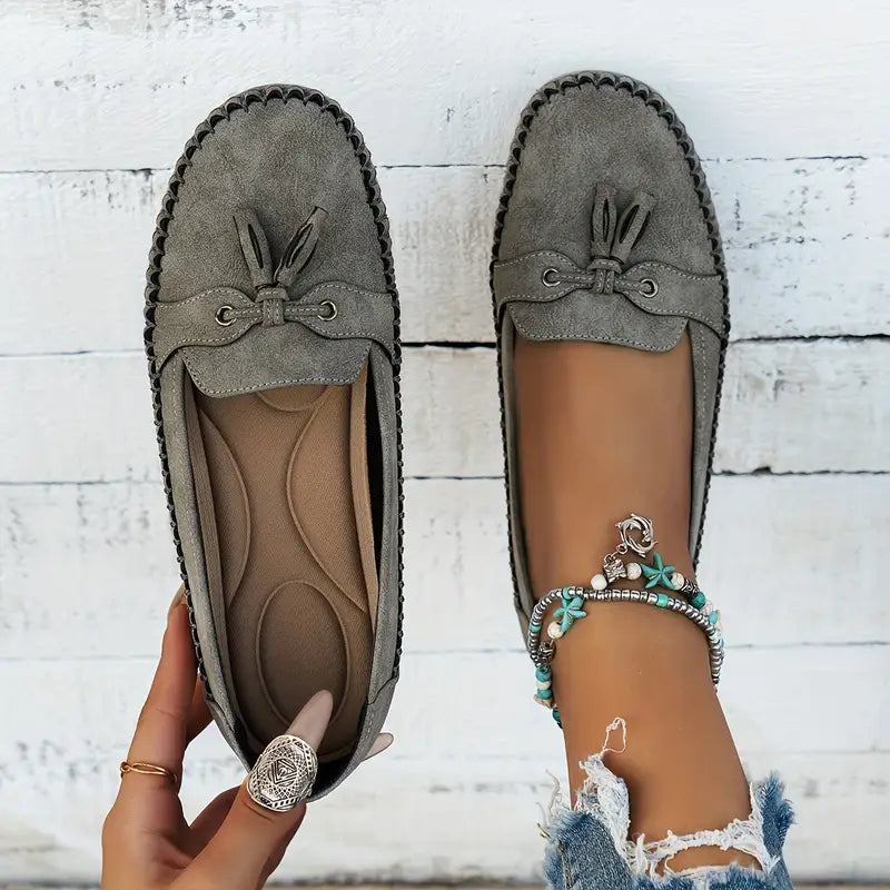 Becky | Orthopaedic Vintage Bow Loafers