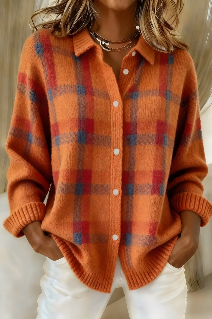 Camille™ | Checked Cardigan
