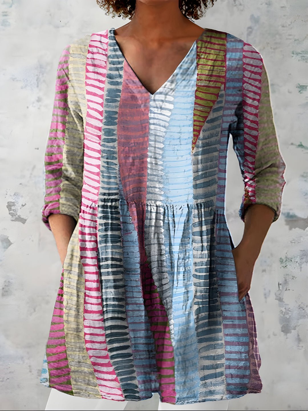 Willow | Long Blouse with V-Neck