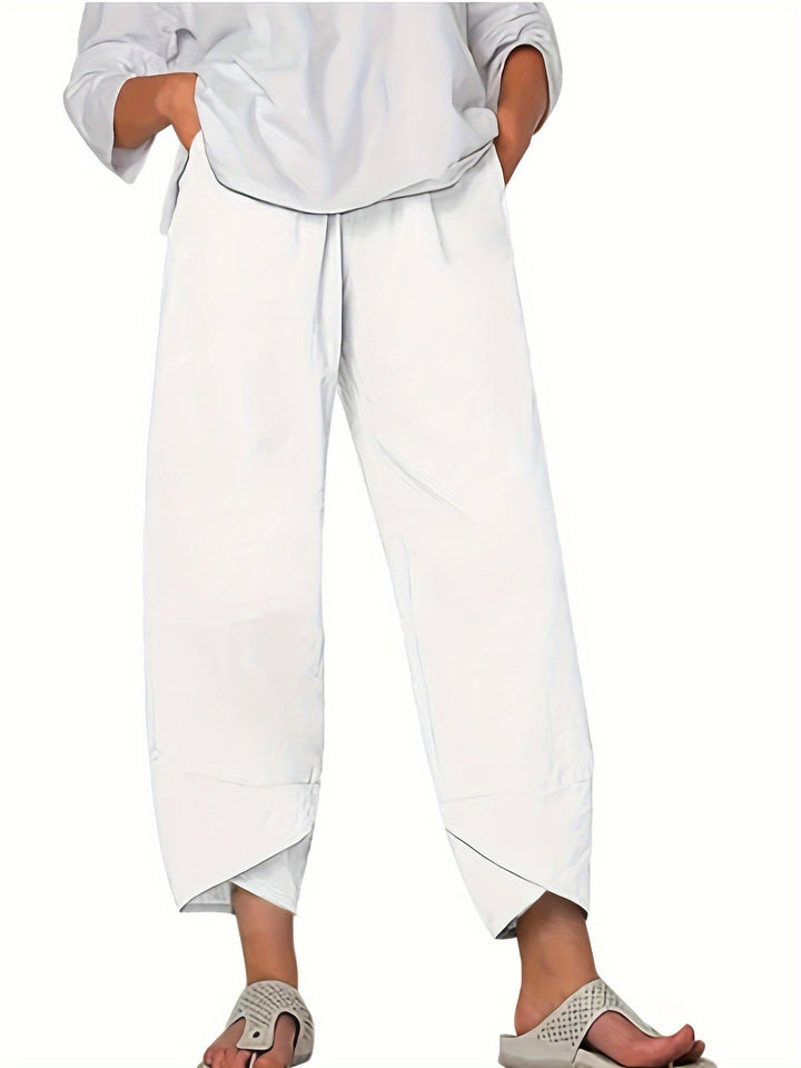 Glenda – Asymmetric Crop Trousers