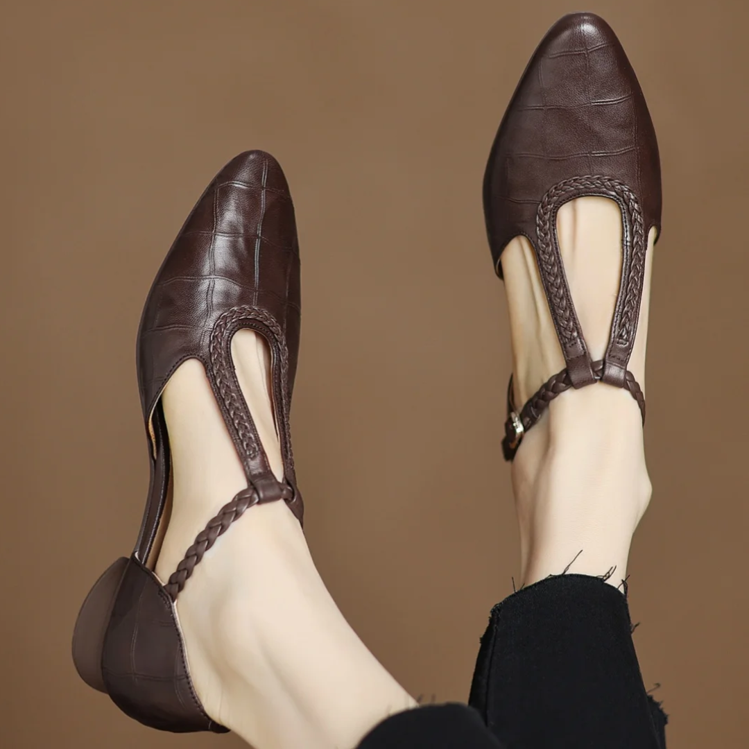 Clara - Orthopaedic Leather Mary Jane Shoes