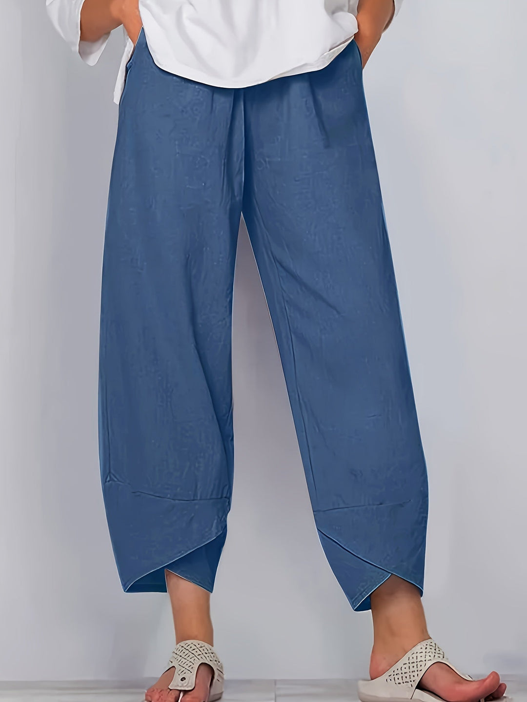 Glenda – Asymmetric Crop Trousers