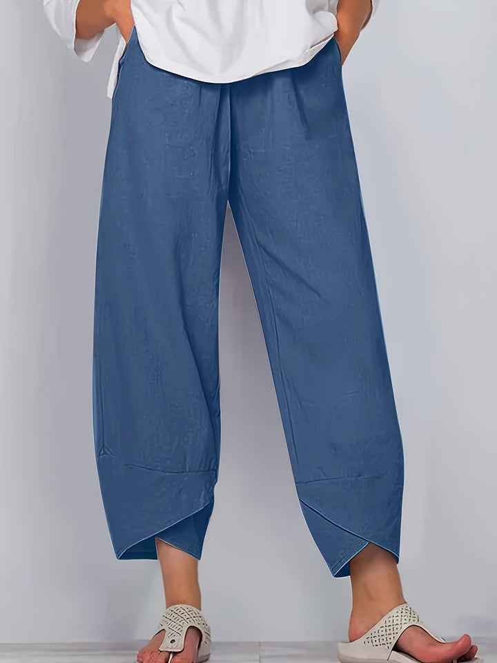 Glenda – Asymmetric Crop Trousers