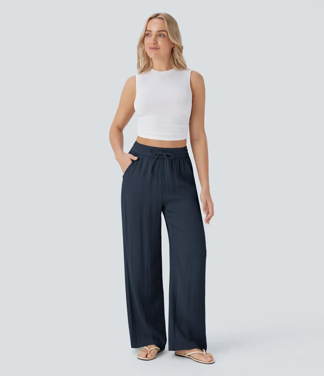 Sarah – Effortless Wide Leg Trousers