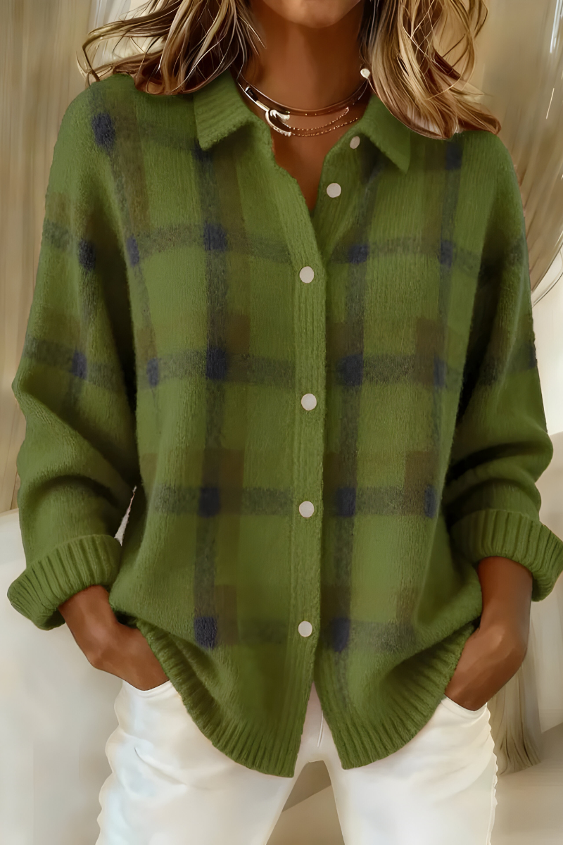 Camille™ | Checked Cardigan