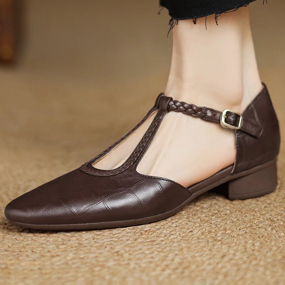 Clara - Orthopaedic Leather Mary Jane Shoes