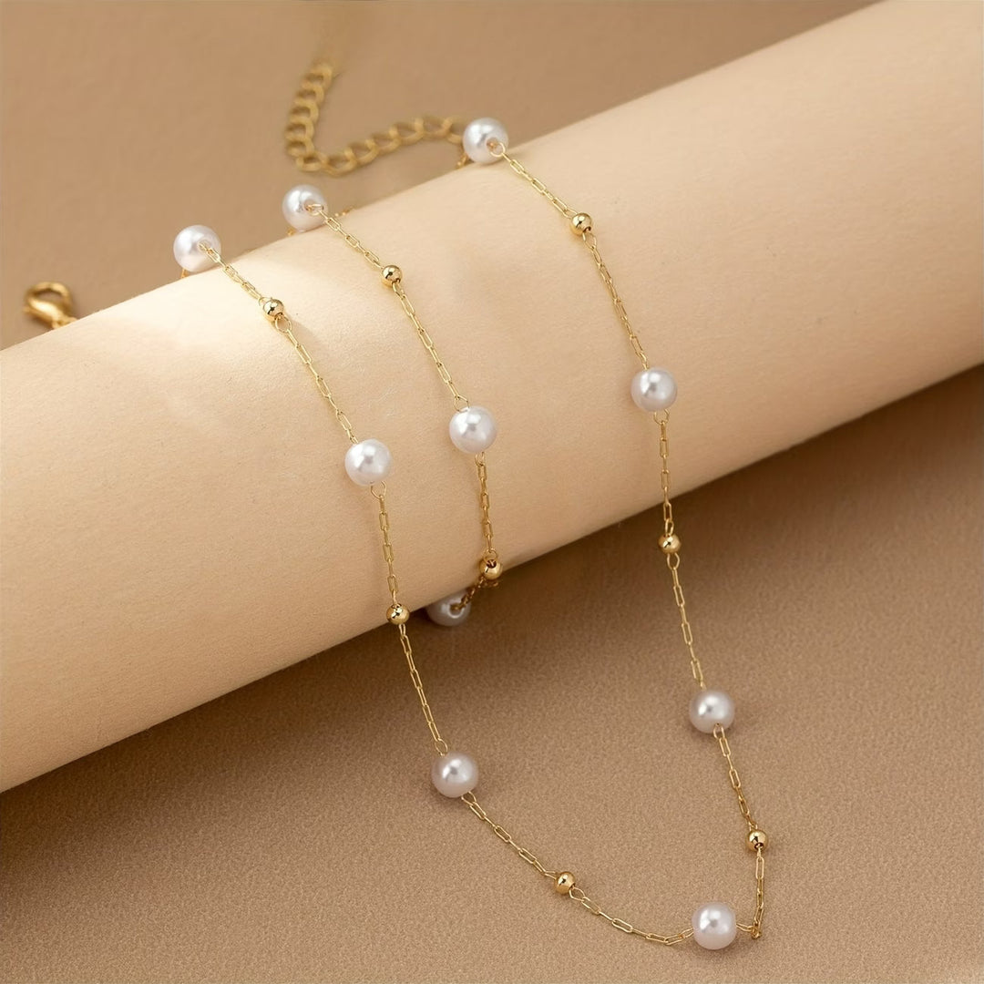 Dainty Pearl Chain Jewellery Set
