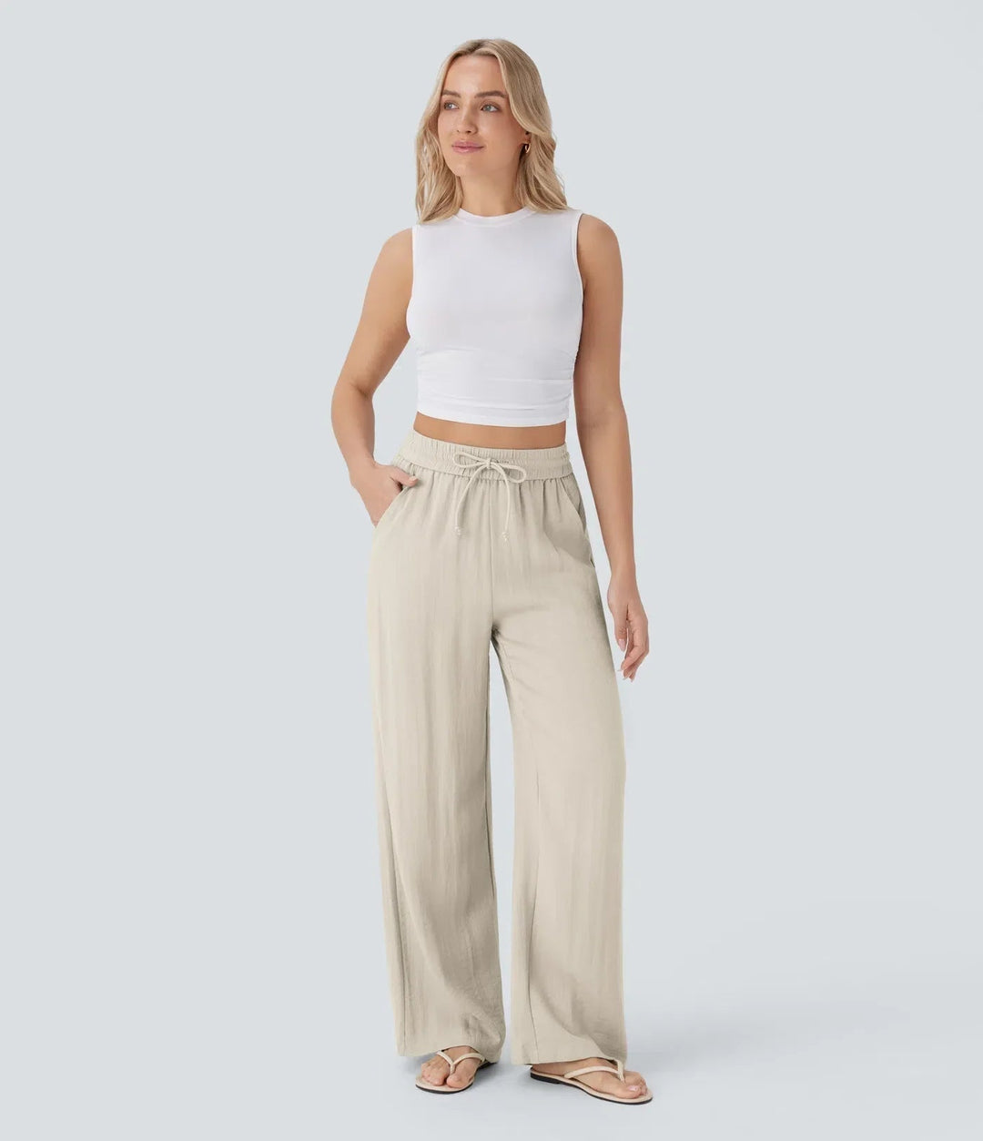 Sarah – Effortless Wide Leg Trousers