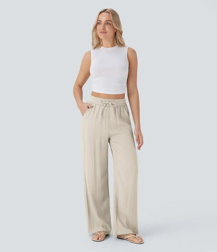 Sarah – Effortless Wide Leg Trousers