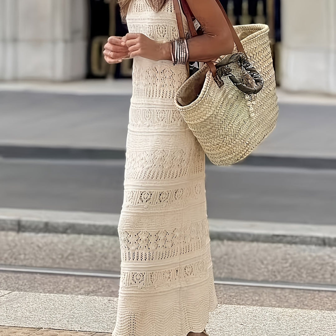 Ladies' Beach Dress, Beach Cover-Up, Swimsuit with Cut-Outs, Dress