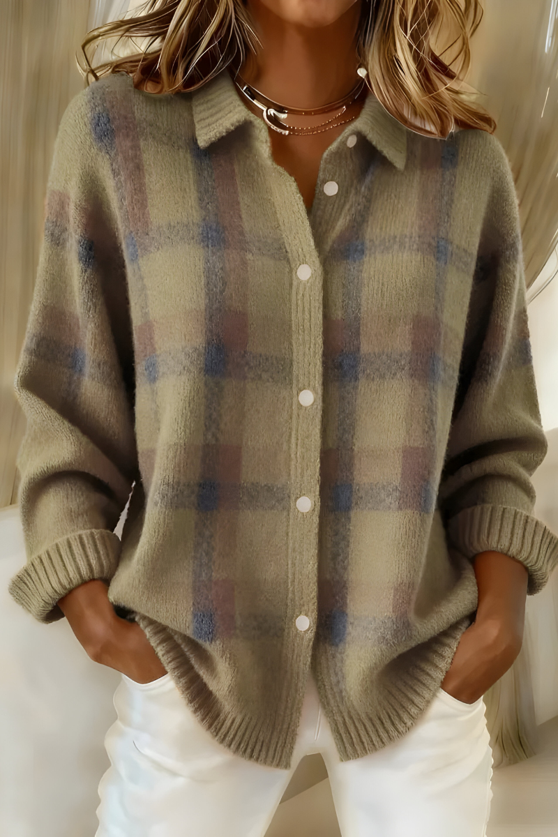 Camille™ | Checked Cardigan