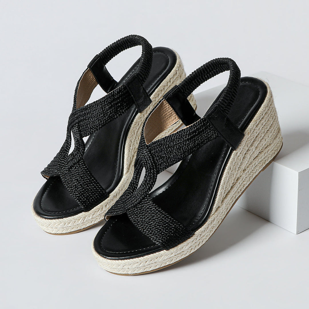 Aroa | Handwoven Wedge Sandals