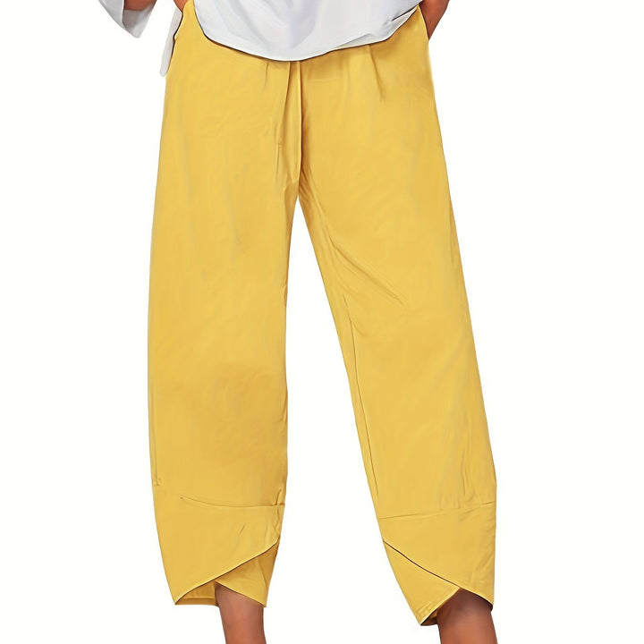 Glenda – Asymmetric Crop Trousers