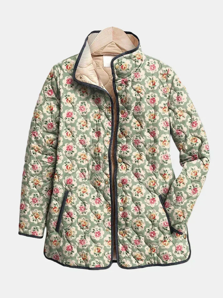DELACROIX | Quilted Jacket with Floral Tapestry Amélie