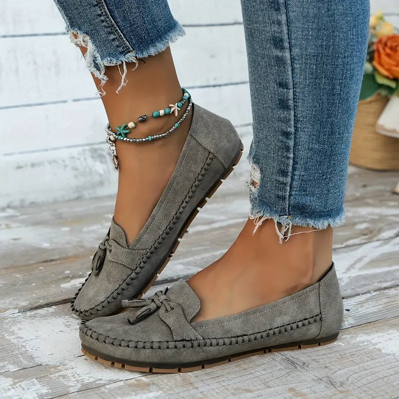 Becky | Orthopaedic Vintage Bow Loafers