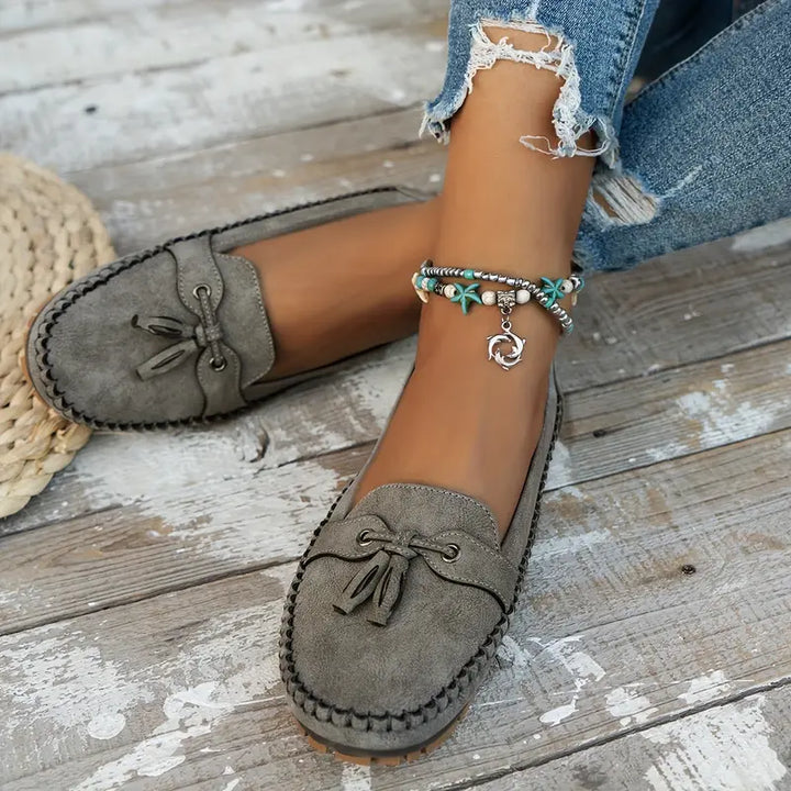 Becky | Orthopaedic Vintage Bow Loafers