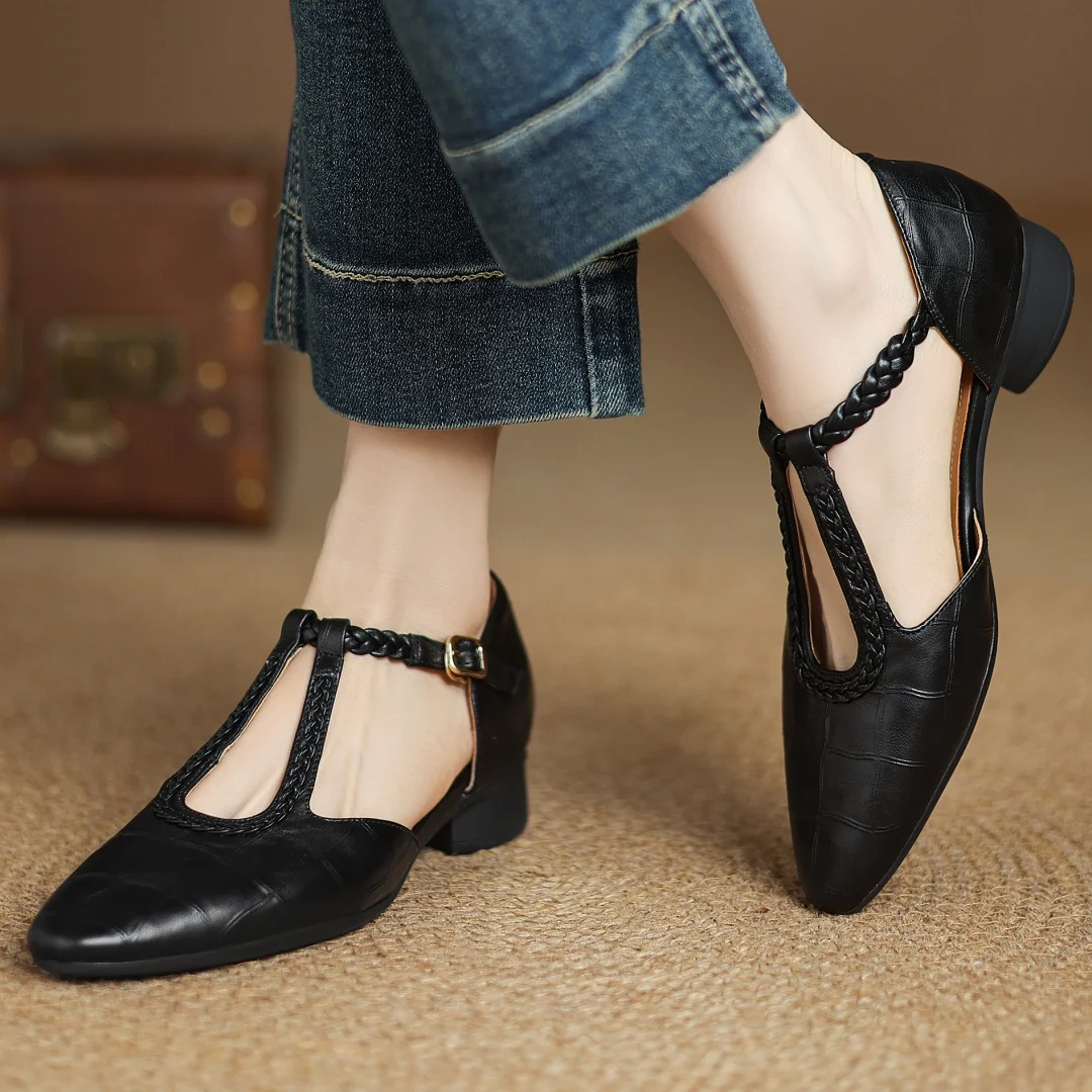 Clara - Orthopaedic Leather Mary Jane Shoes