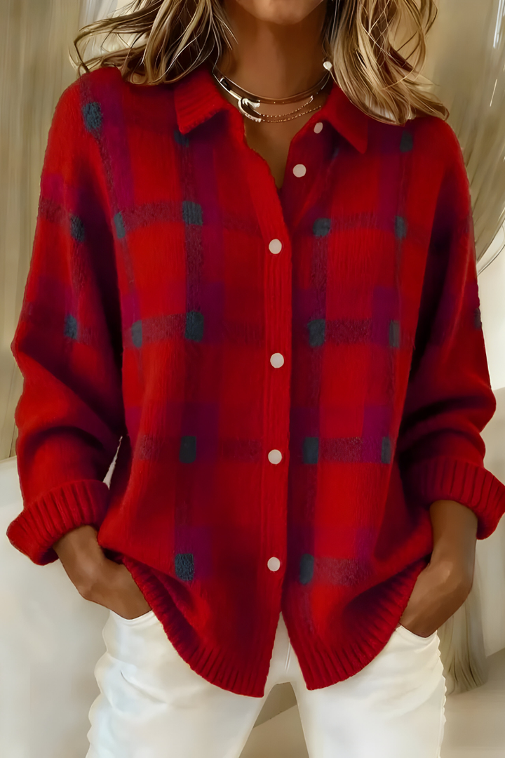 Camille™ | Checked Cardigan