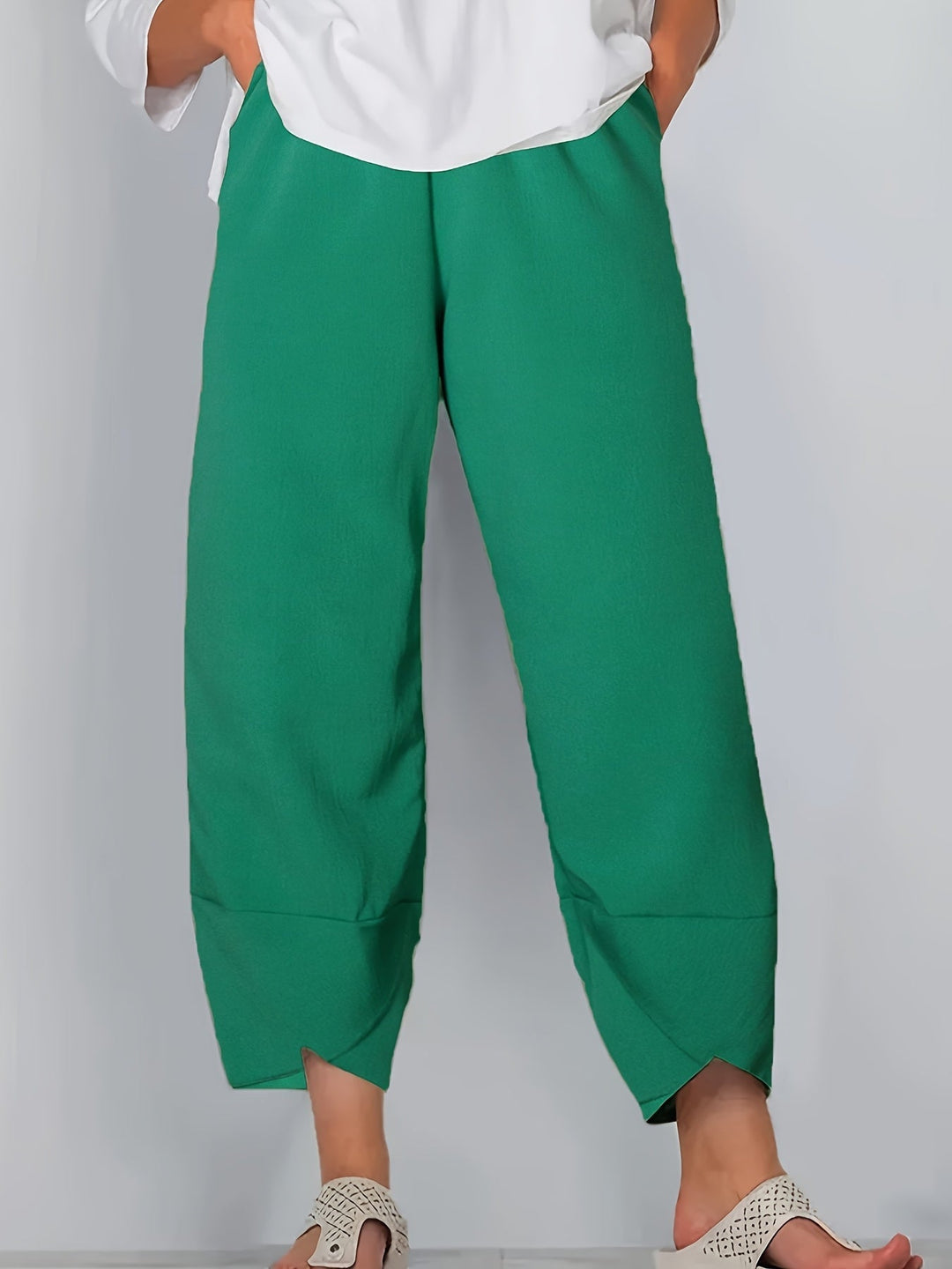 Glenda – Asymmetric Crop Trousers