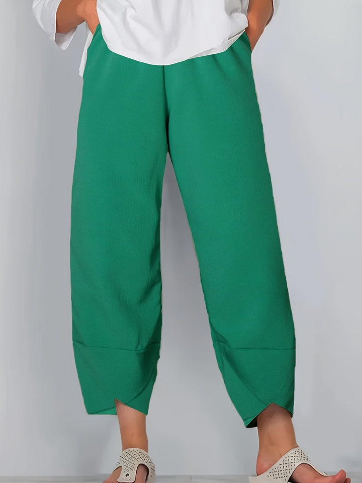 Glenda – Asymmetric Crop Trousers