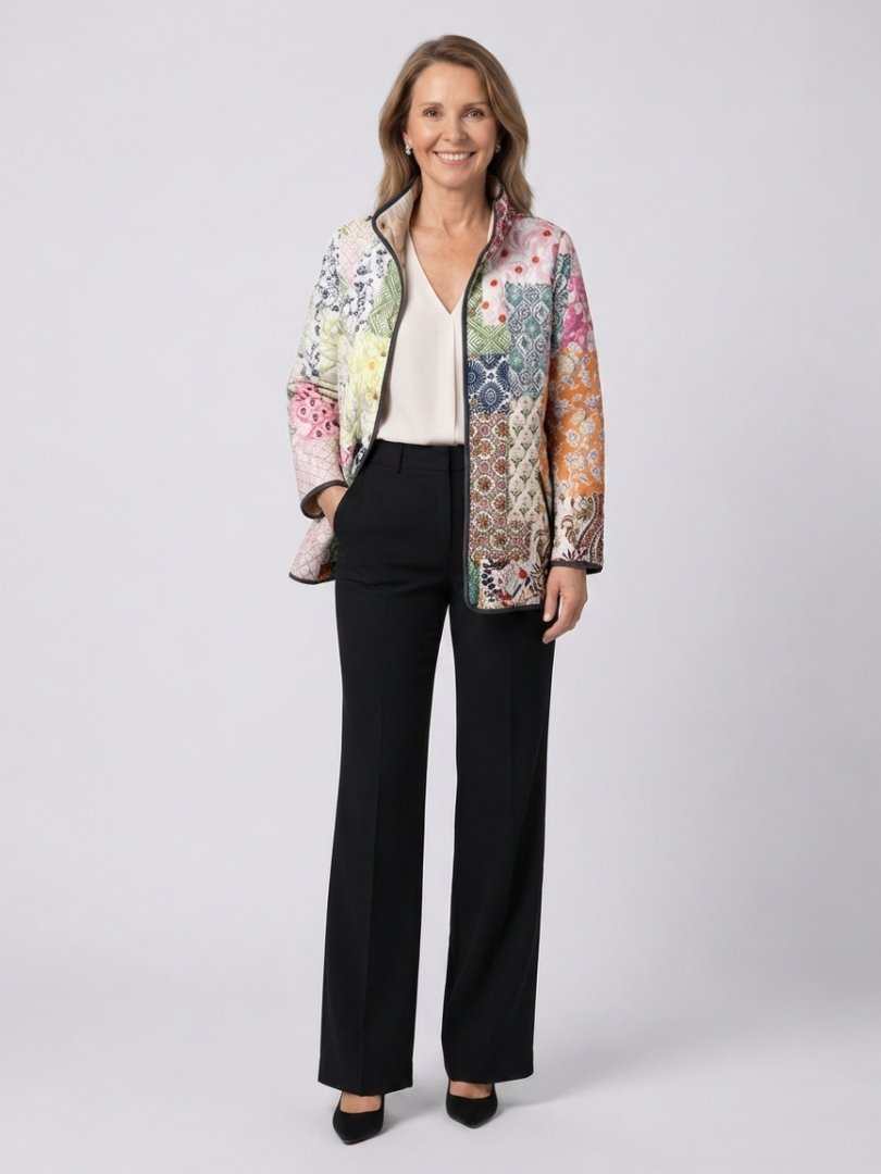 DELACROIX | Quilted Patchwork Bohemian Jacket Florence