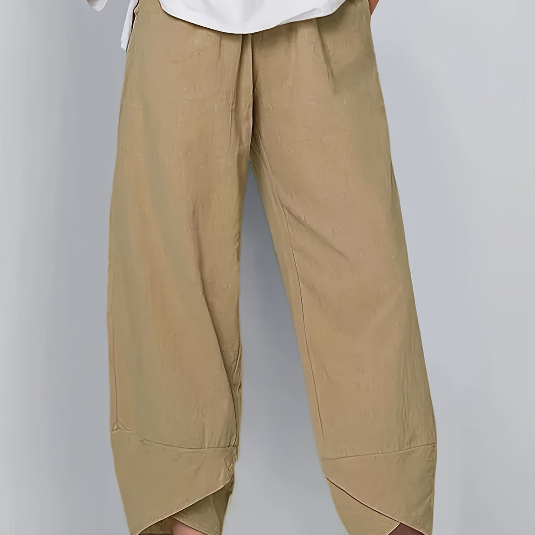 Glenda – Asymmetric Crop Trousers