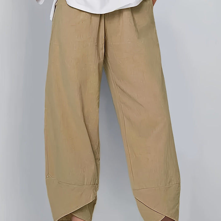 Glenda – Asymmetric Crop Trousers