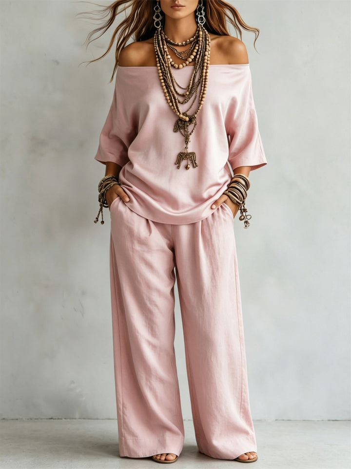 Romy | Bohemian Off-Shoulder Co-ord