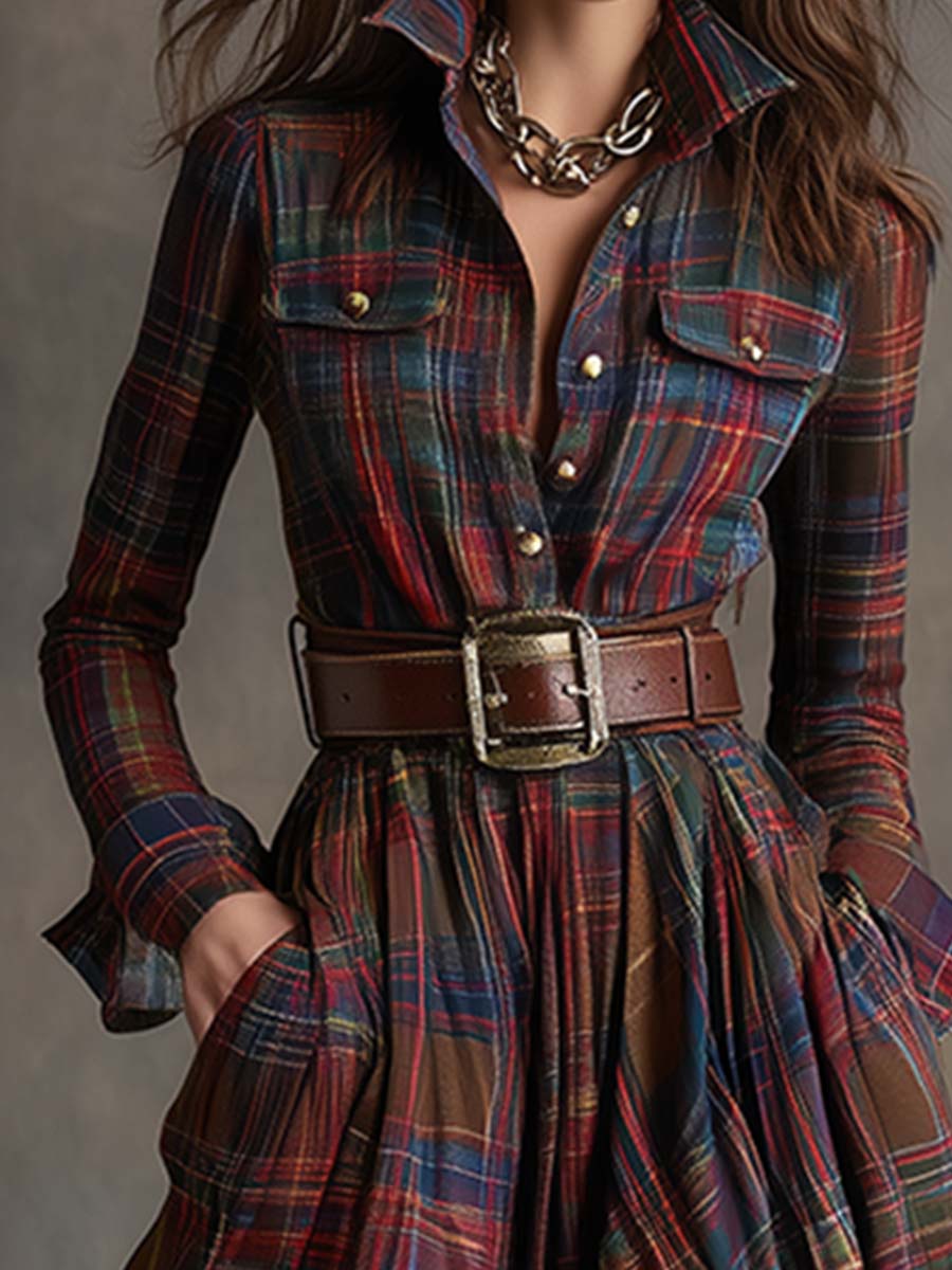 Taveline™ | Classic Elegant Shirt Dress