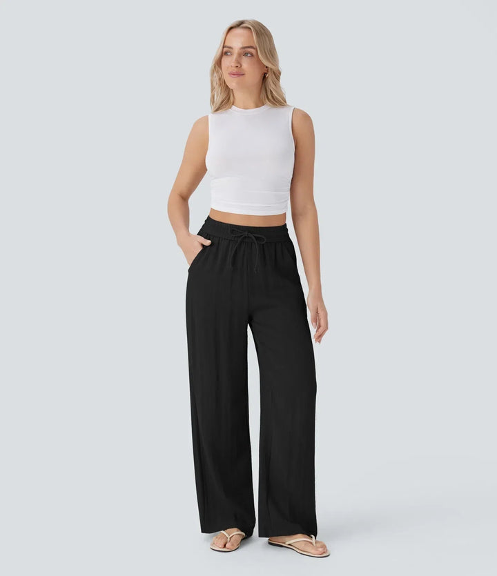 Sarah – Effortless Wide Leg Trousers
