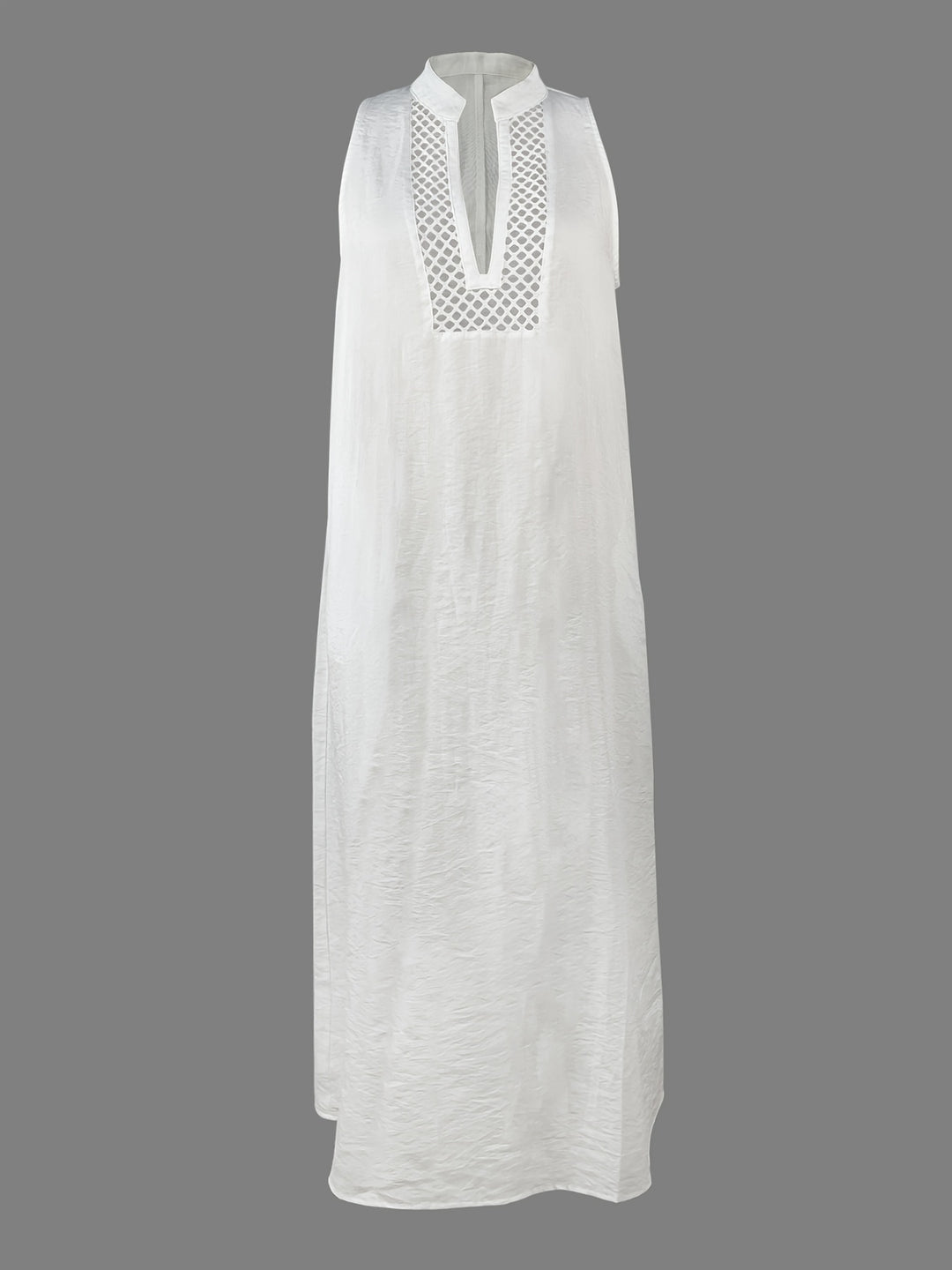 Summer Elegant Simple Bold V-Neck Sleeveless Ladies Dress