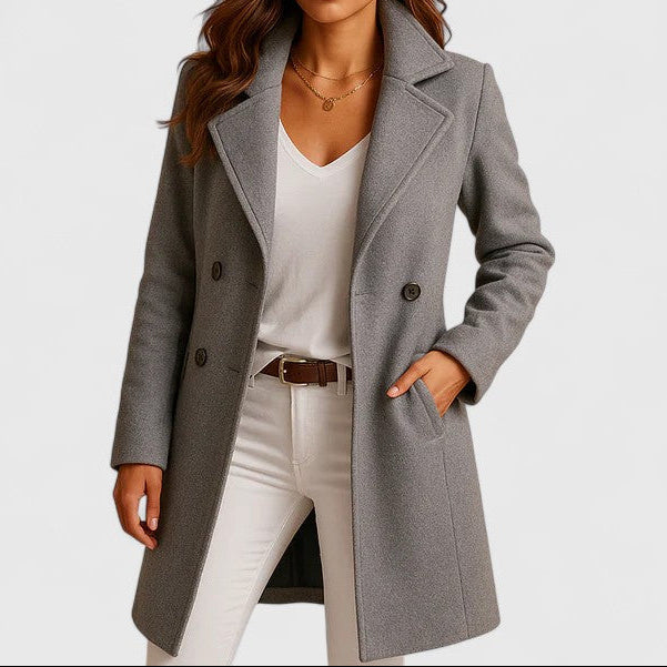 Addison | Double-Breasted Slim-Fit Notched-Lapel Overcoat