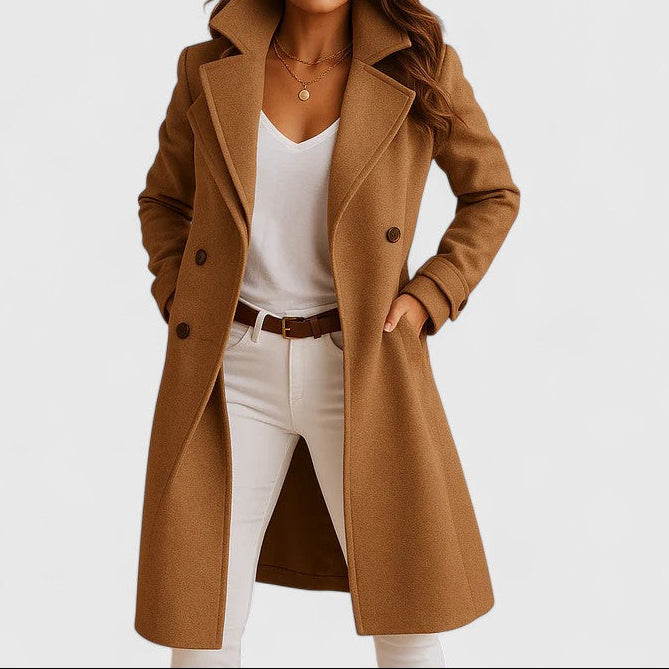 Addison | Double-Breasted Slim-Fit Notched-Lapel Overcoat