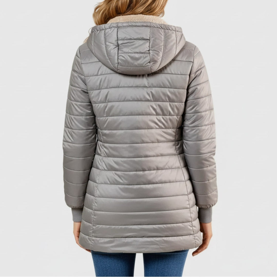 Adelise | Women's Long Quilted Puffer Coat with Waterproof Winter Warmth