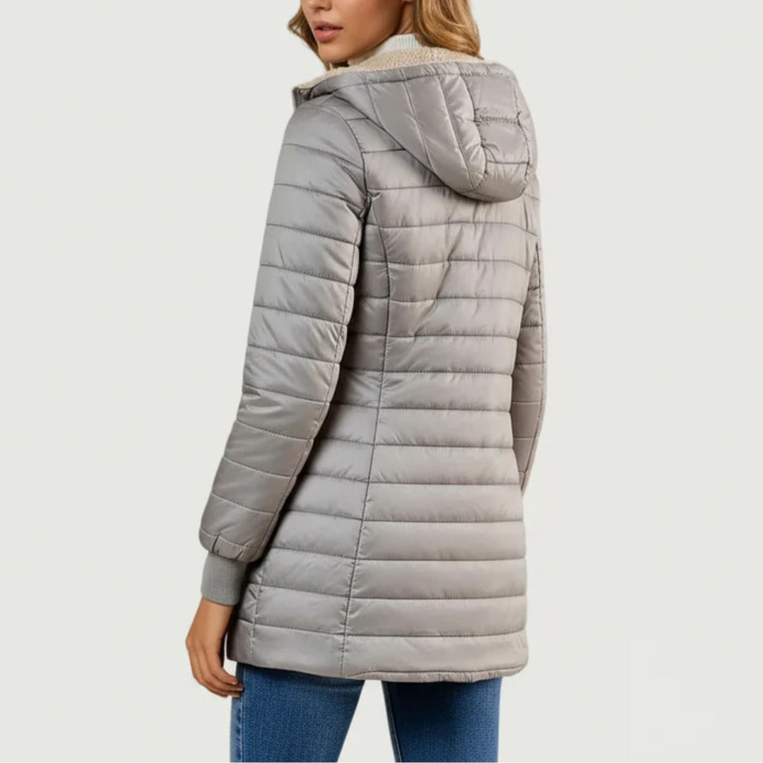 Adelise | Women's Long Quilted Puffer Coat with Waterproof Winter Warmth