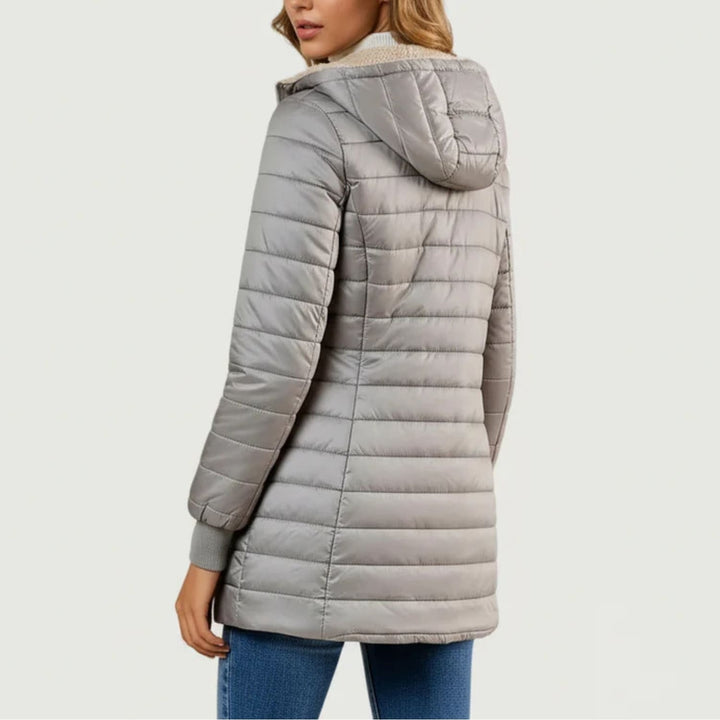 Adelise | Women's Long Quilted Puffer Coat with Waterproof Winter Warmth