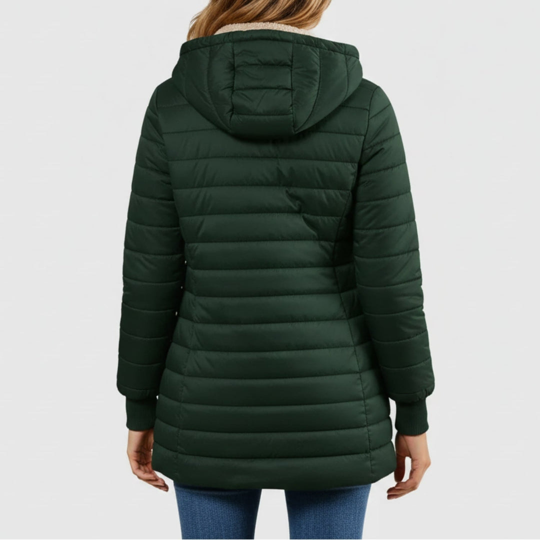Adelise | Women's Long Quilted Puffer Coat with Waterproof Winter Warmth