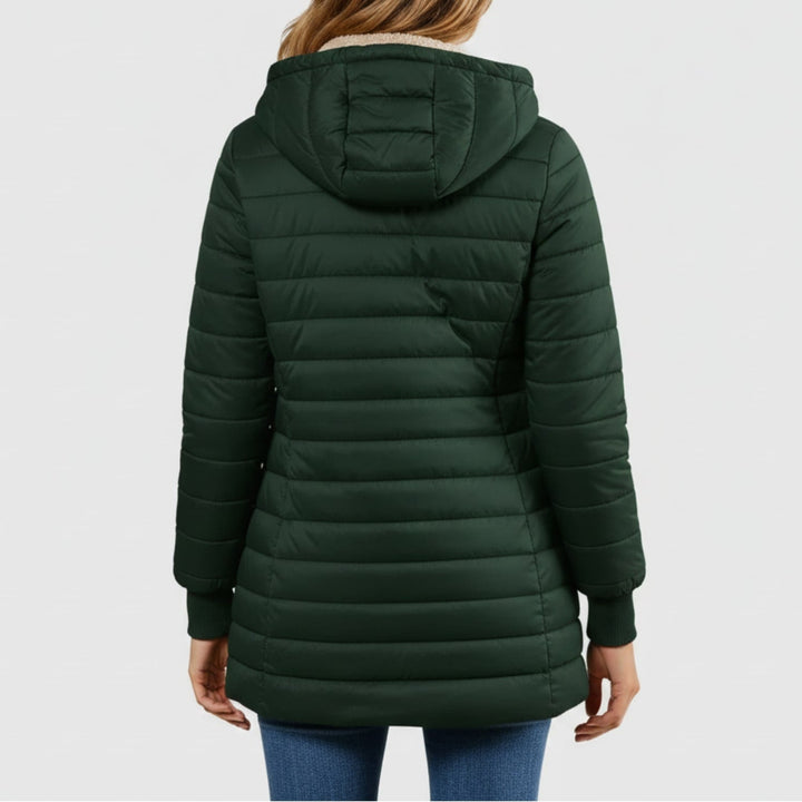 Adelise | Women's Long Quilted Puffer Coat with Waterproof Winter Warmth
