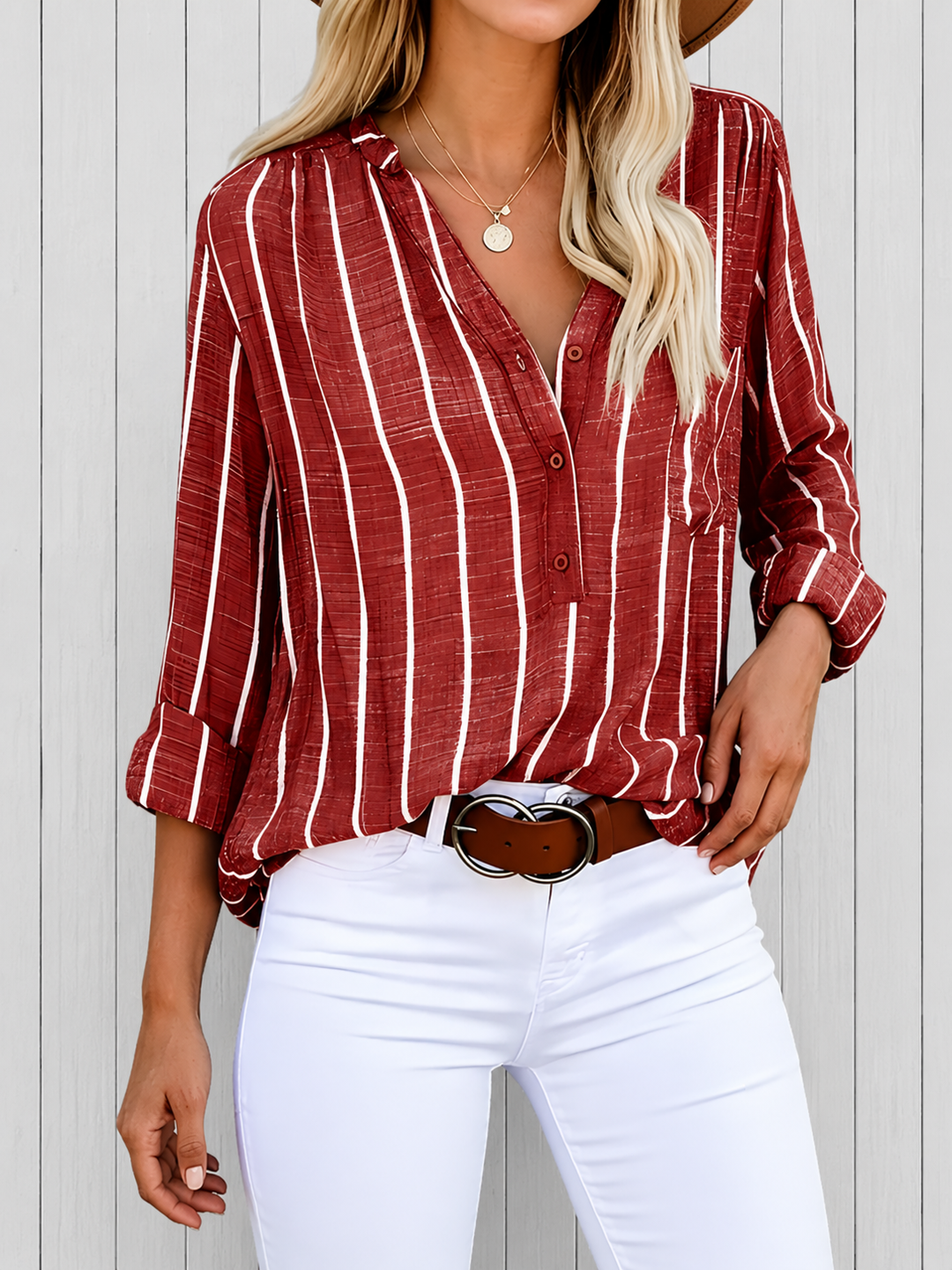 Lilac™ | Stylish Striped Blouse
