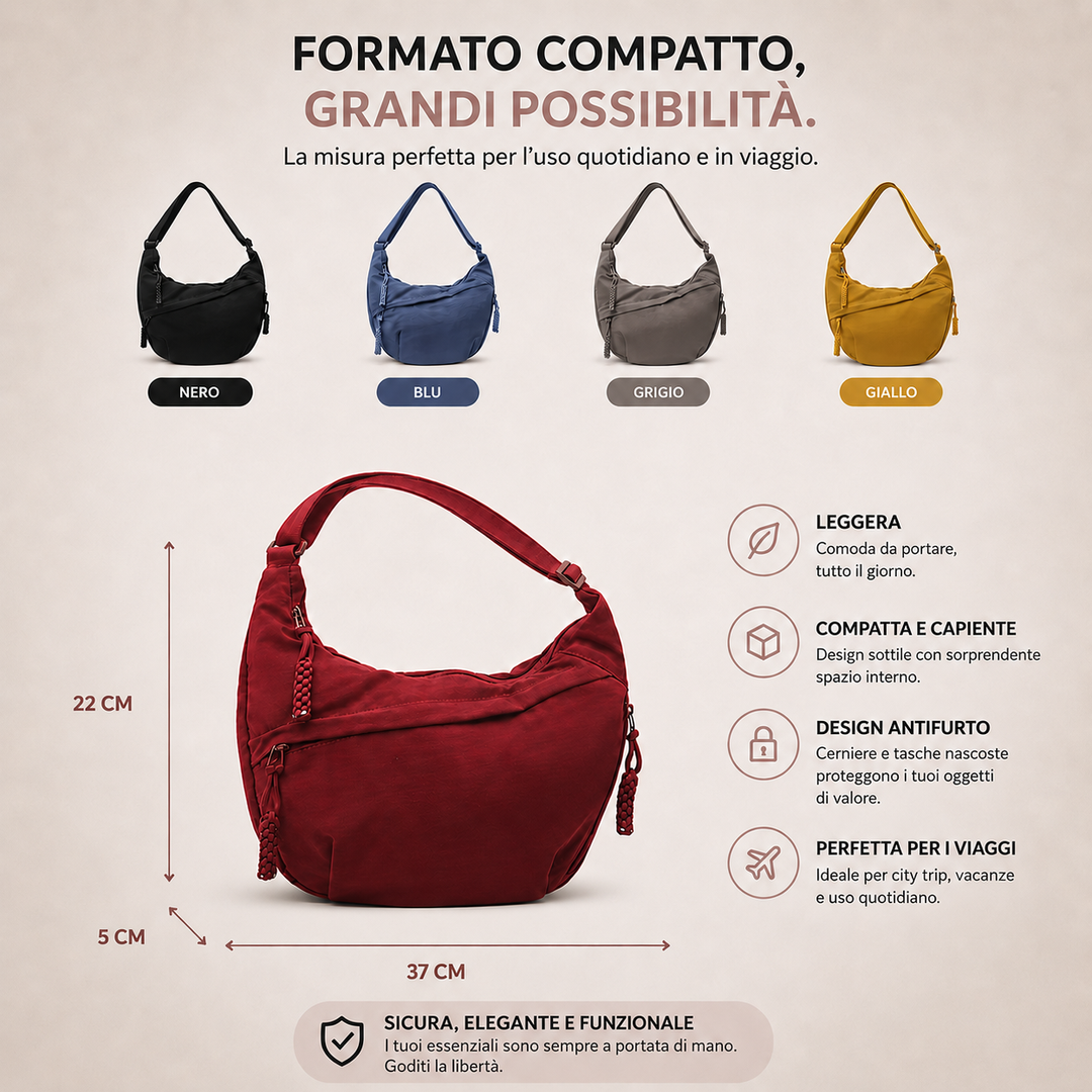 Chiara | Grey Shoulder Bag