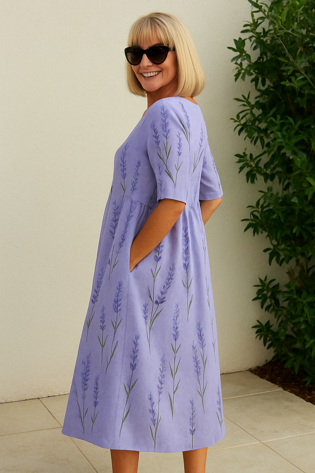 RELAXED MIDI DRESS LUNA