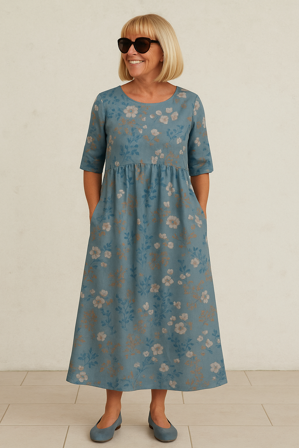 RELAXED MIDI DRESS LUNA