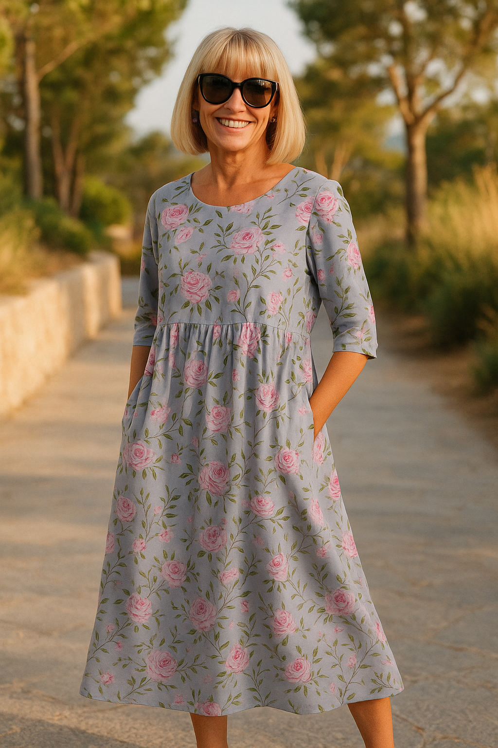 RELAXED MIDI DRESS LUNA