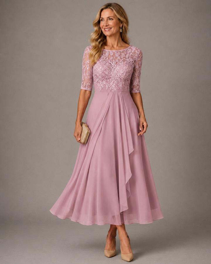 Rosa – The Flattering Lace Midi Dress