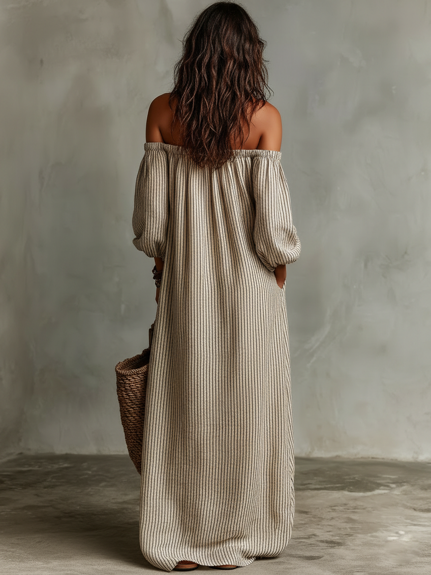 Carmen | Long Off-the-Shoulder Maxi Dress