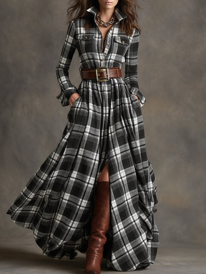 Taveline™ | Classic Elegant Shirt Dress